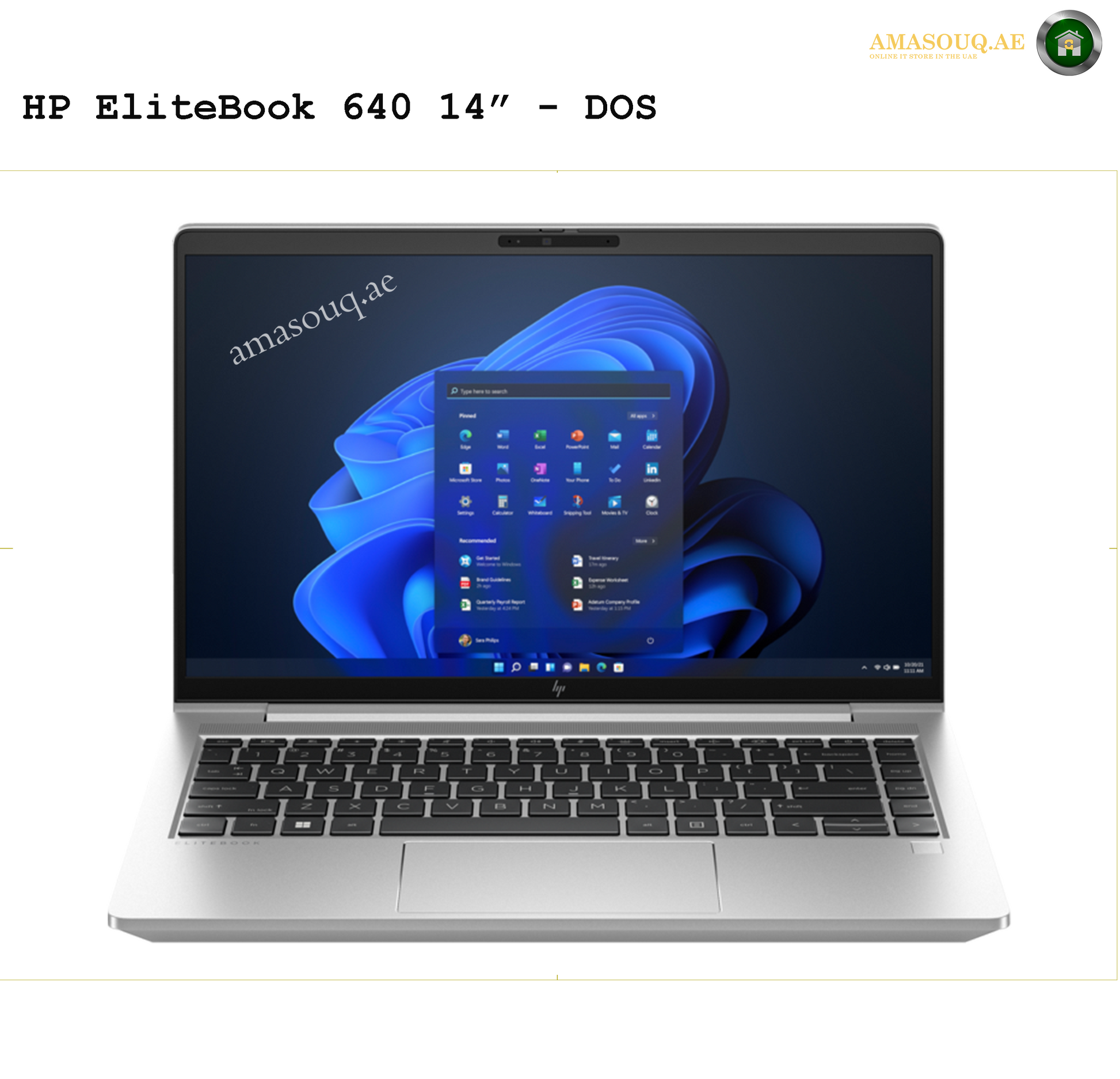 HP EliteBook 640 G10 14" | AMASOUQ.AE FRONT VIEW