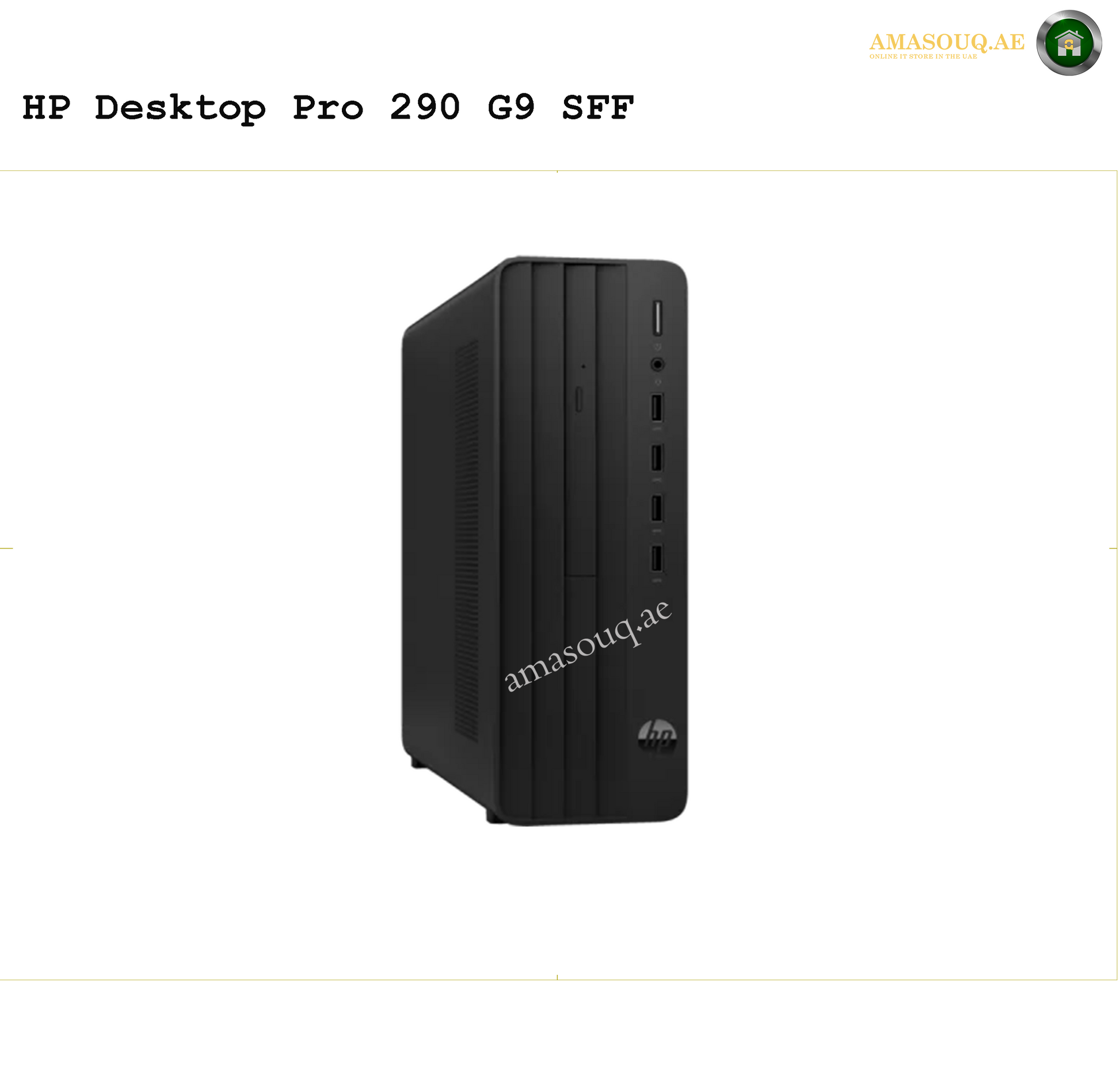 HP Pro 290 G9 SFF Desktop | AMASOUQ.AE SIDE VIEW