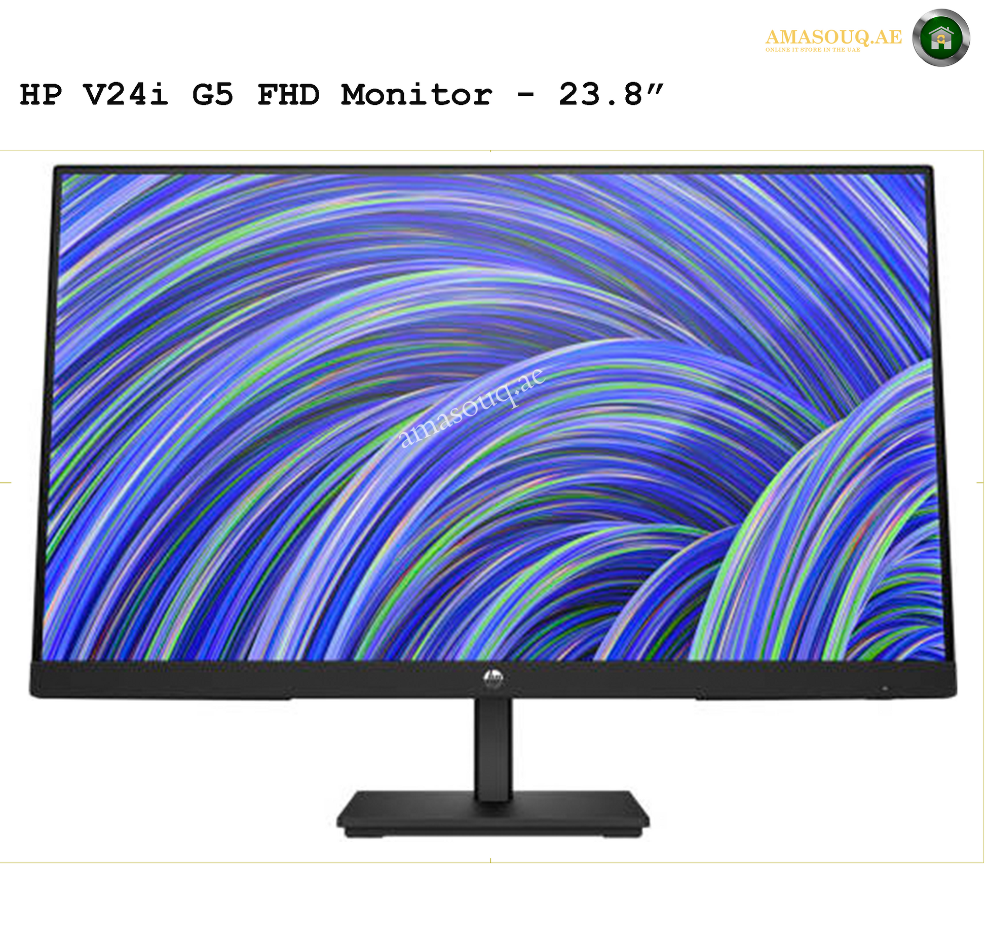 HP V24i G5 - 24" | AMASOUQ.AE FRONT VIEW