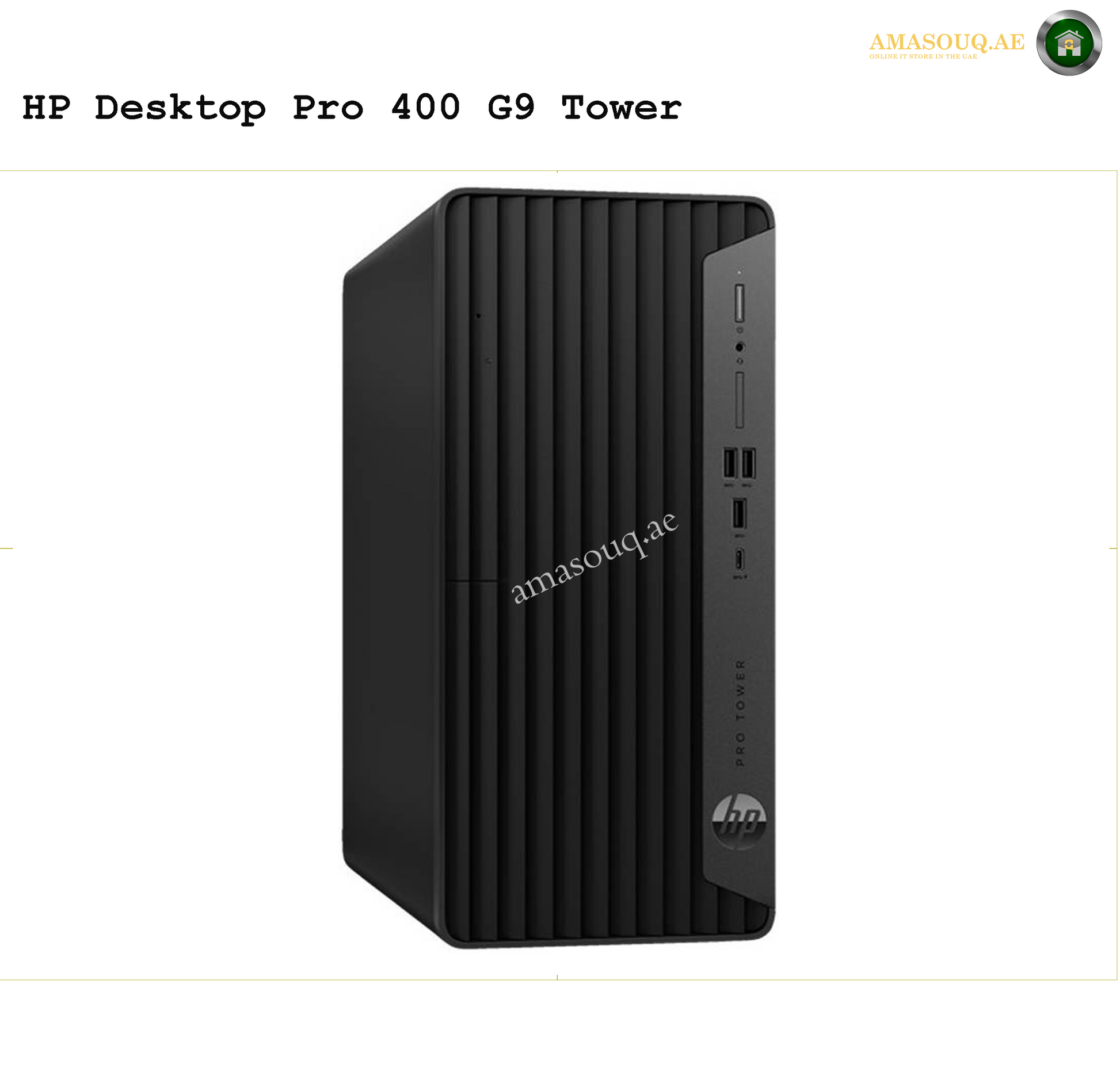 HP Pro 400 G9 Tower Desktop | AMASOUQ.AE SIDE VIEW