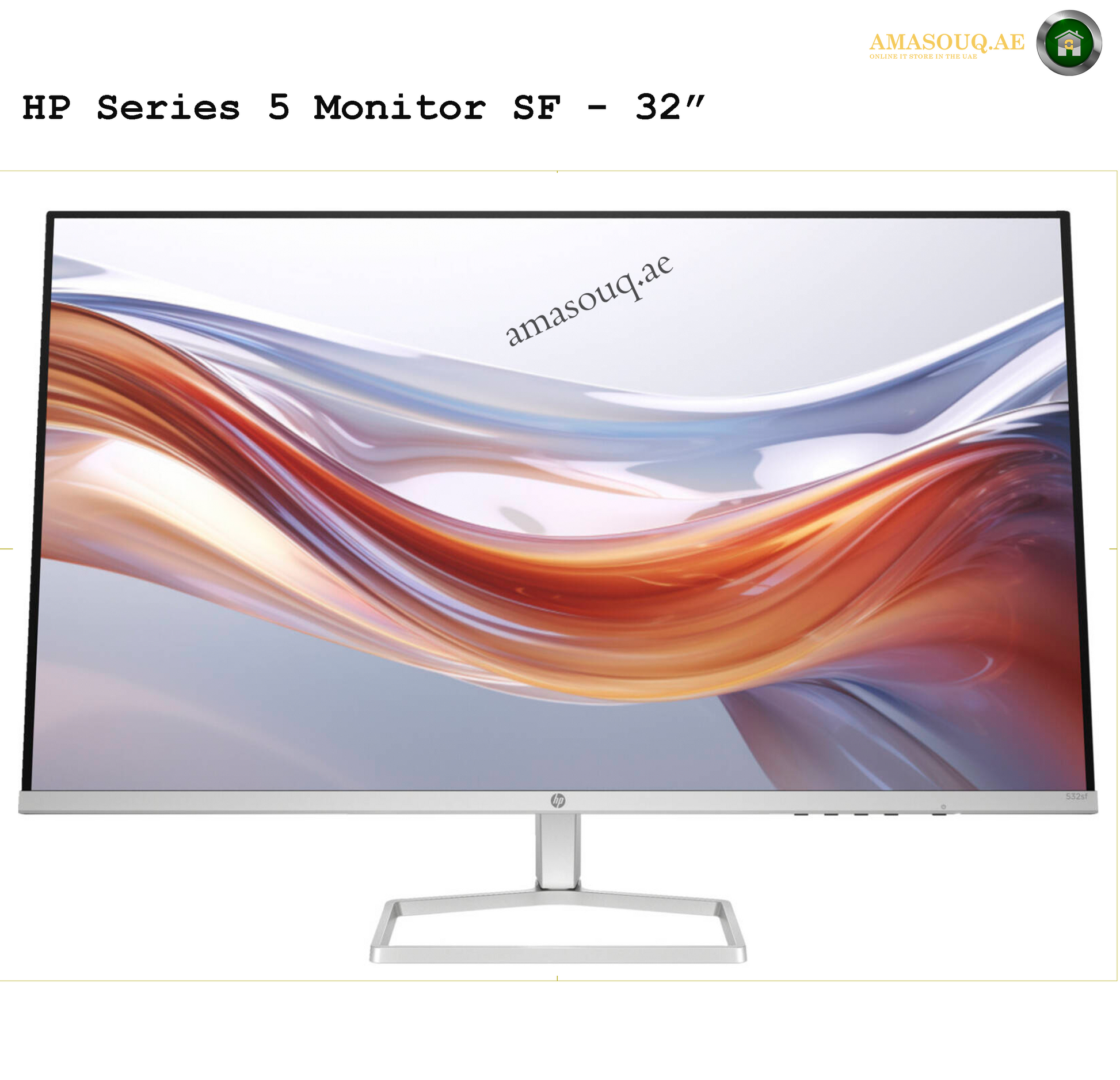 HP S5 232SF - 32" | AMASOUQ.AE FRONT VIEW