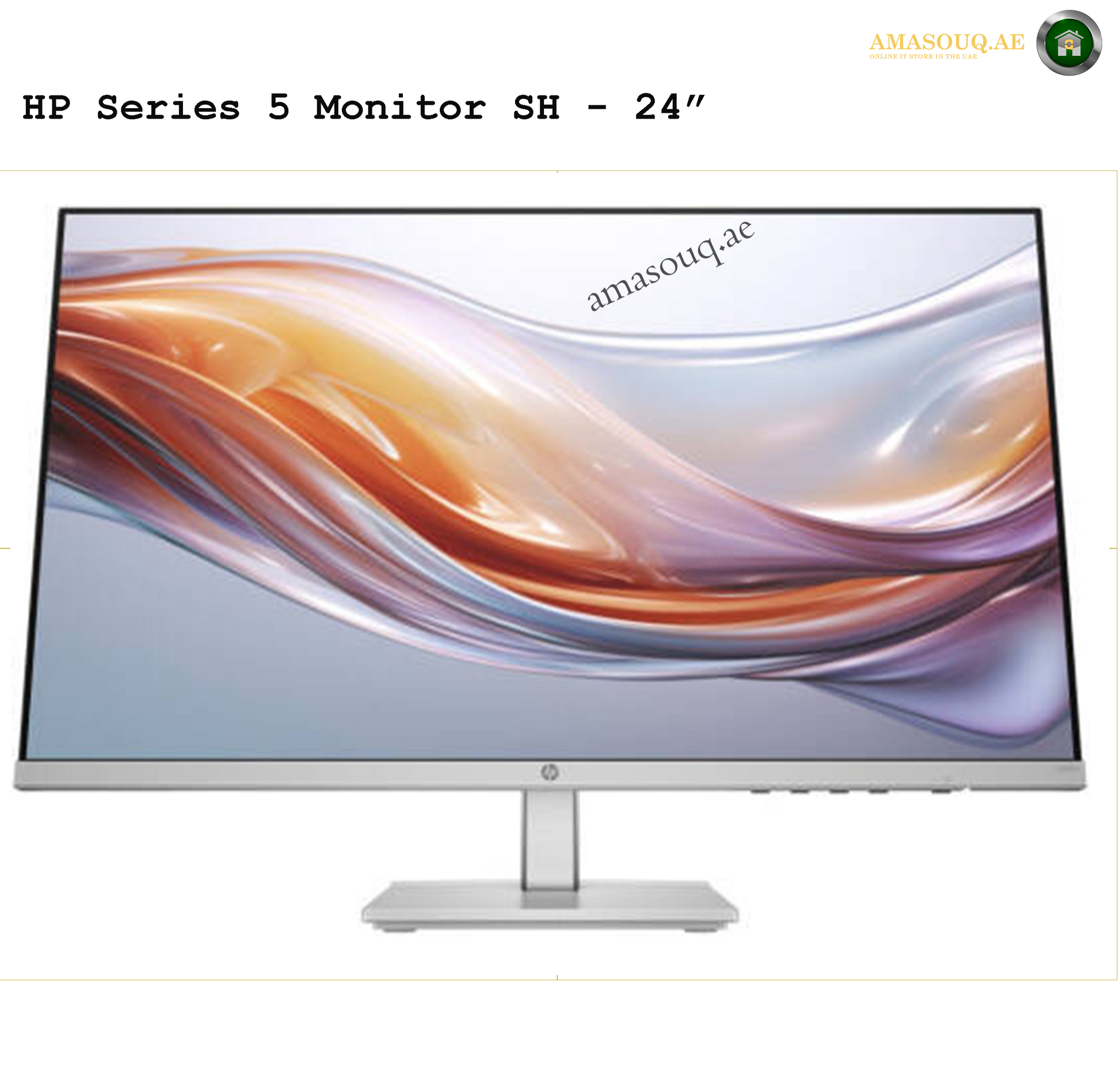 HP S5 524SH - 23.8" | AMASOUQ.AE FRONT VIEW 
