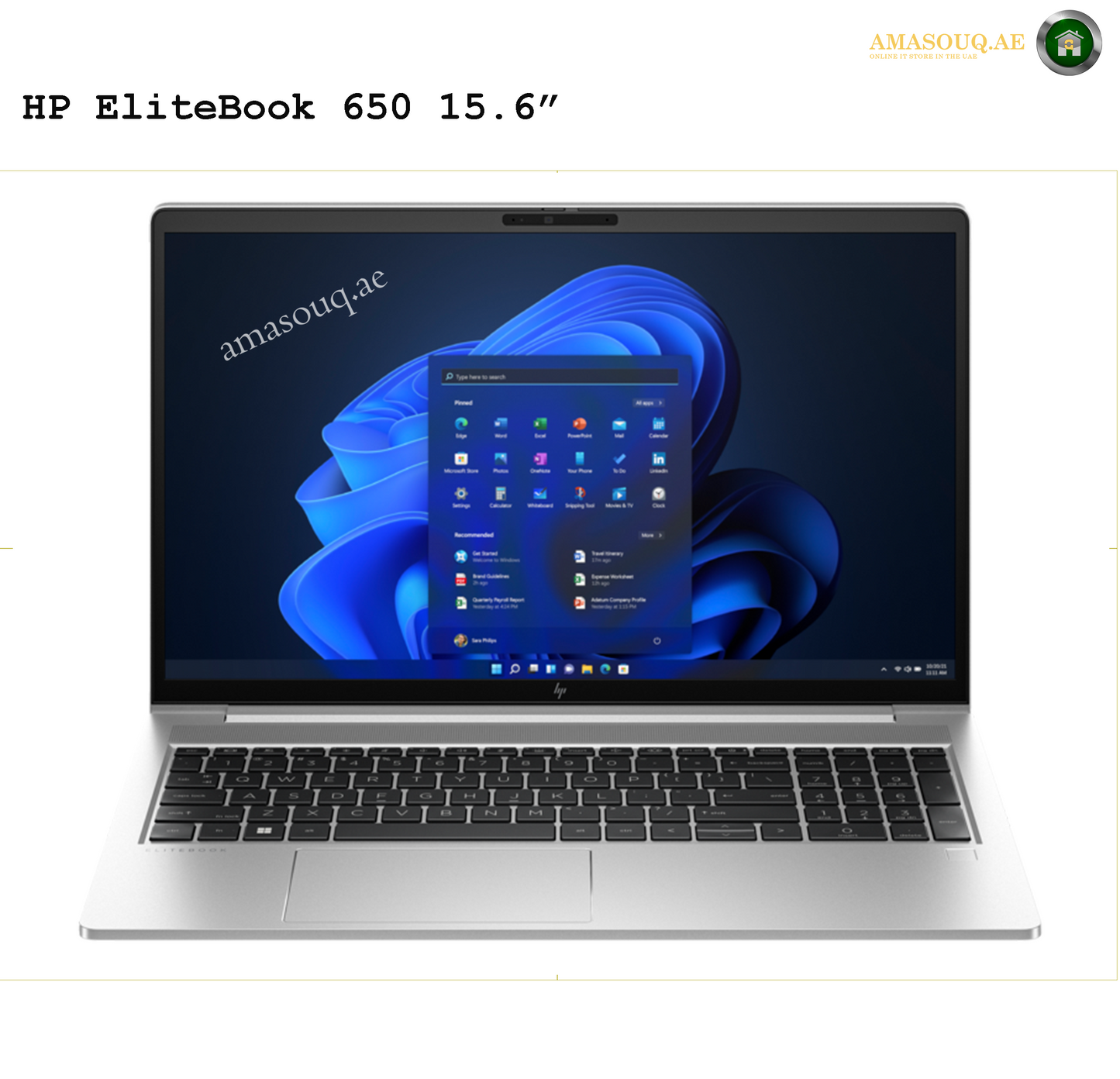 HP EliteBook 650 G10 15.6" | AMASOUQ.AE FRONT VIEW