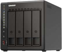 QNAP TS-453E-8G 4-bay | QNAP TS-453E NAS Enclosure, Intel Celeron J6412, 8GB RAM, 4GB Flash Memory, 4 x 3.5-inch SATA 6Gb/s Drive Bay, Intel UHD Graphics, Hot-swappable, Black | TS-453E-8G | Free Warranty 2-3 Years | amasouq.ae