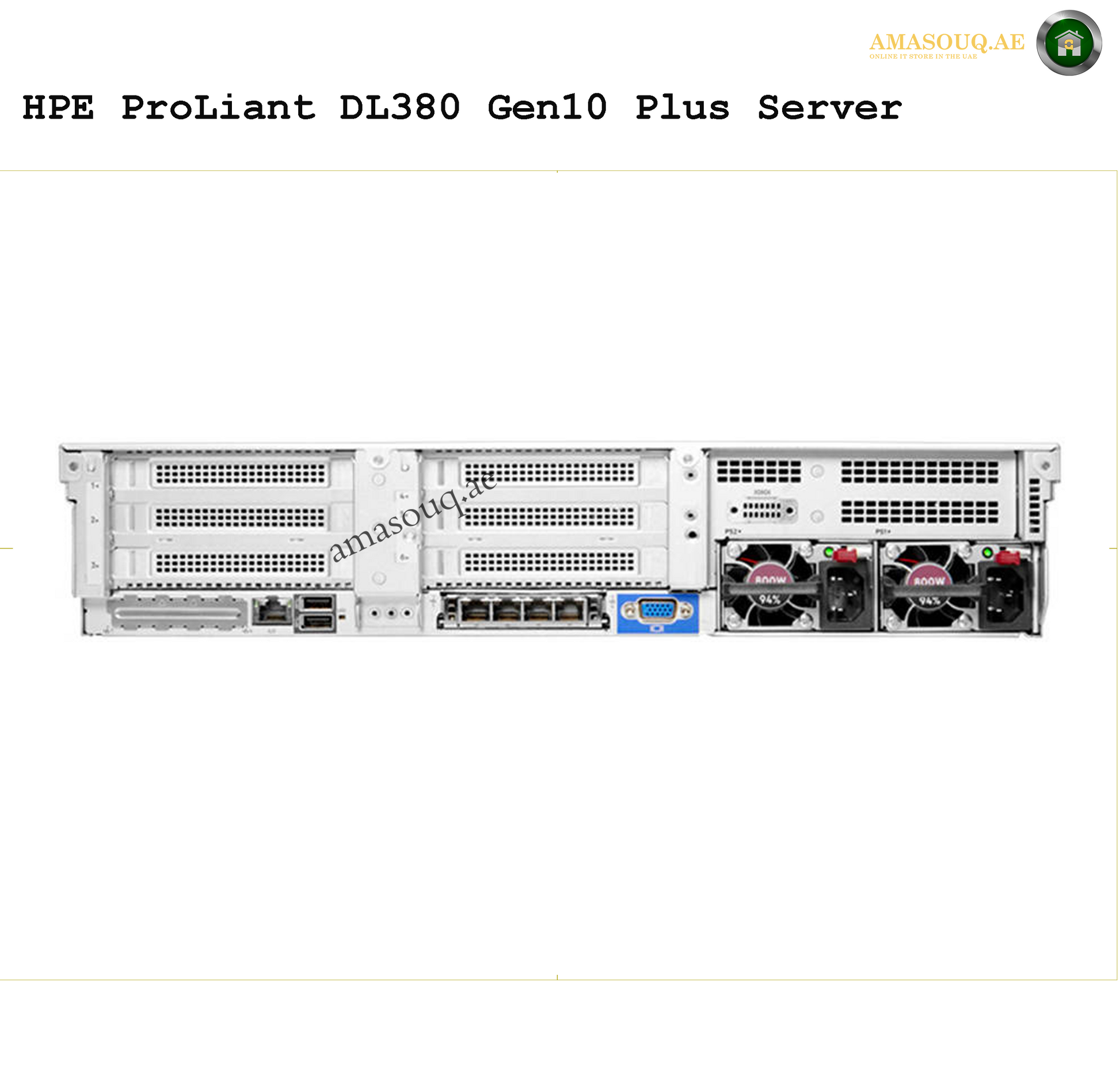HPE ProLiant DL380 Gen10 Plus Rack Server | AMASOUQ.AE 6