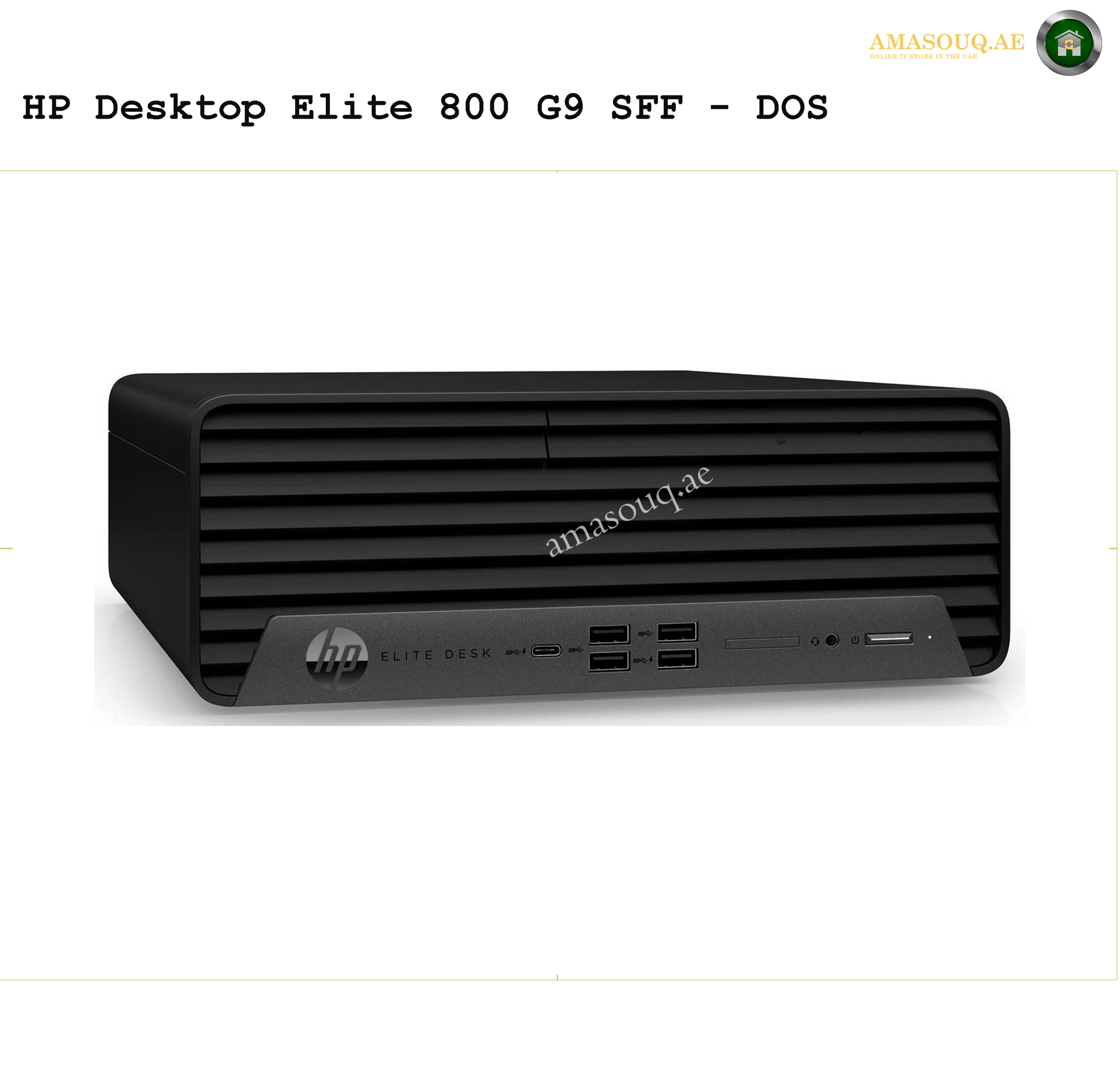 HP Elite 800 G9 SFF - DOS | AMASOUQ.AE SIDE VIEW