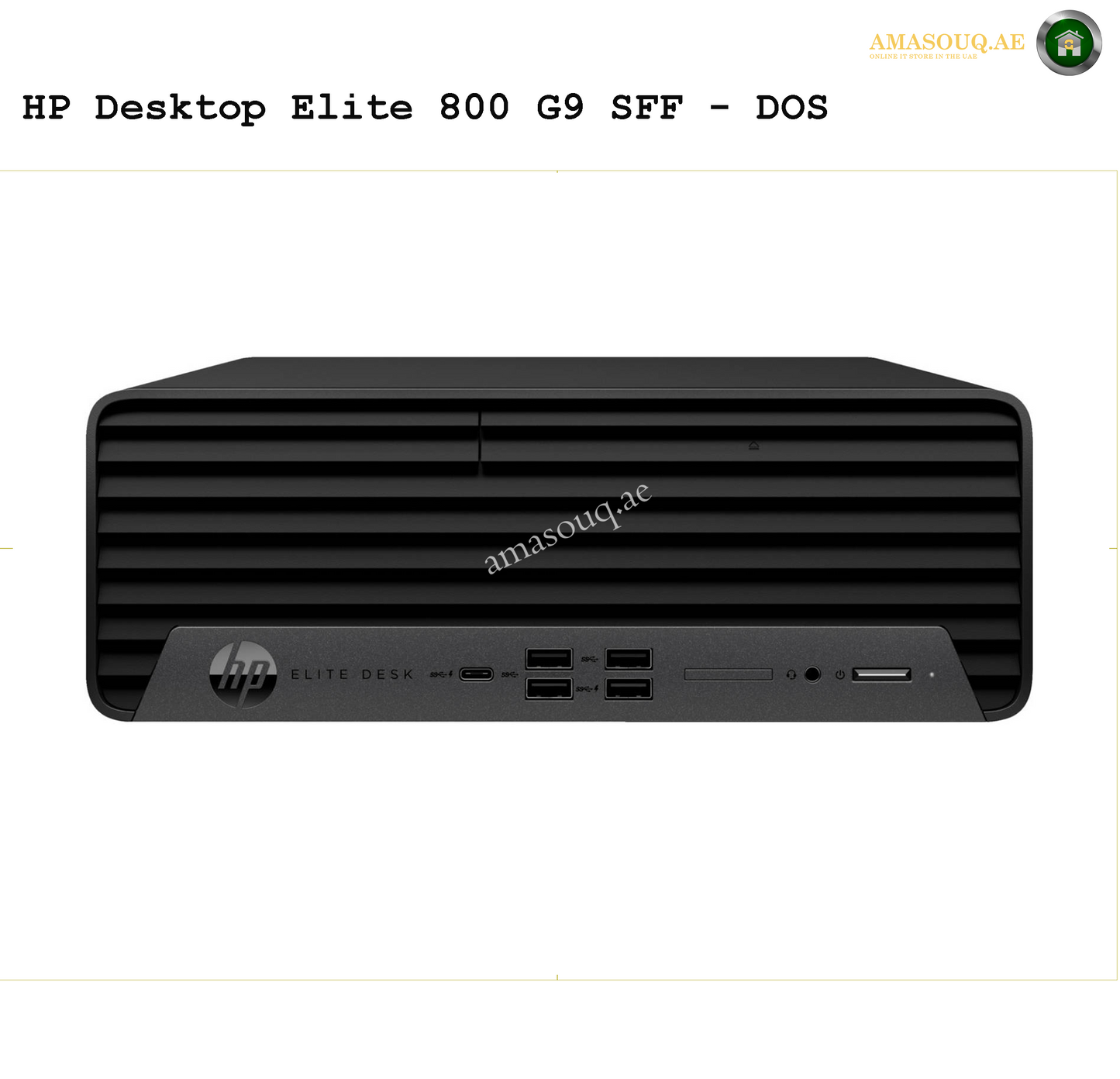 HP Elite 800 G9 SFF - DOS | AMASOUQ.AE FRONT VIEW