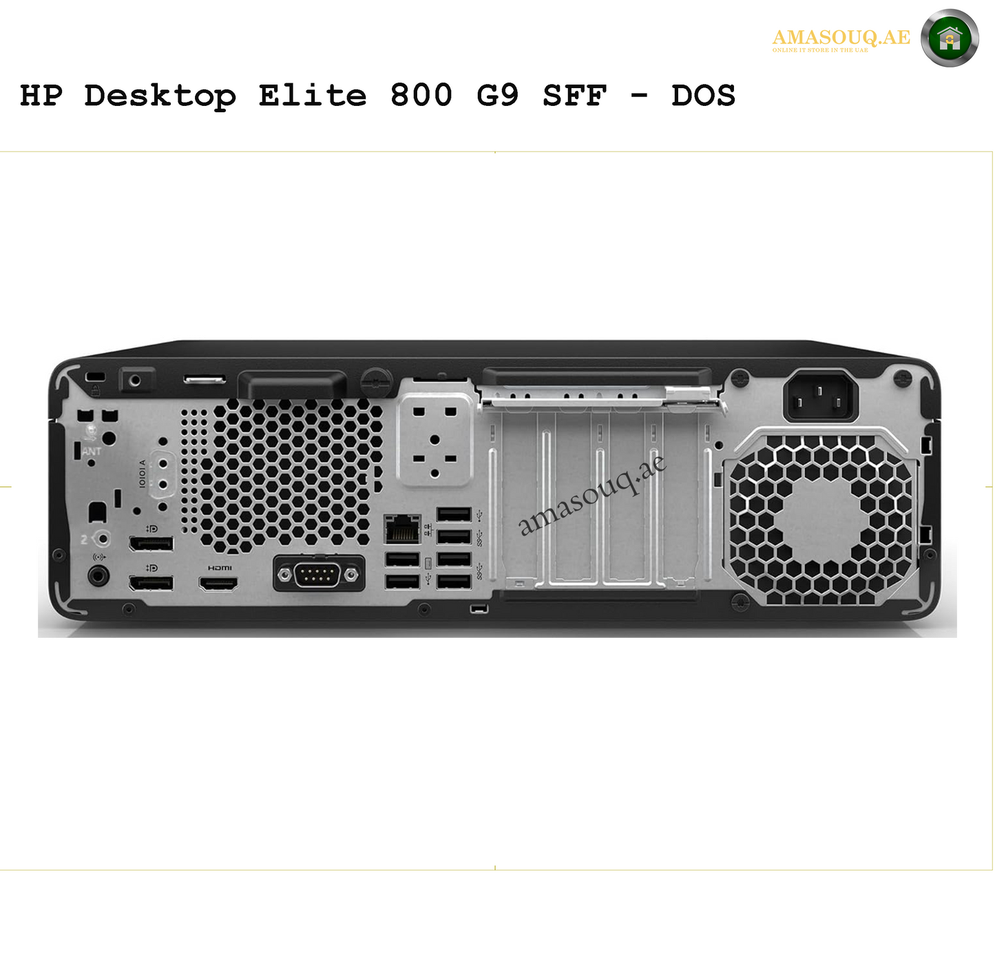HP Elite 800 G9 SFF - DOS | AMASOUQ.AE BACK VIEW