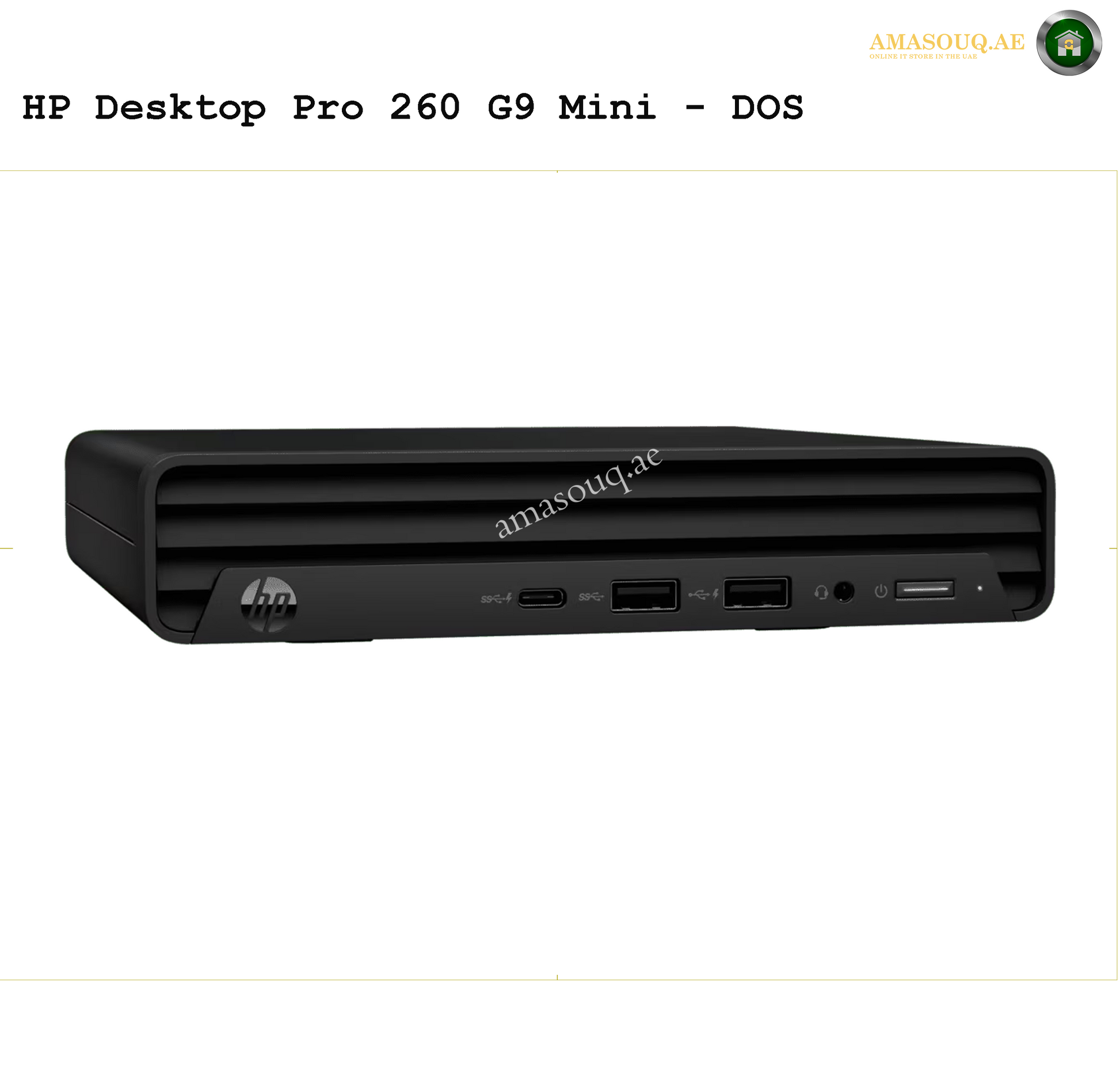 HP Pro 260 G9 Mini Desktop | AMASOUQ.AE SIDE VIEW