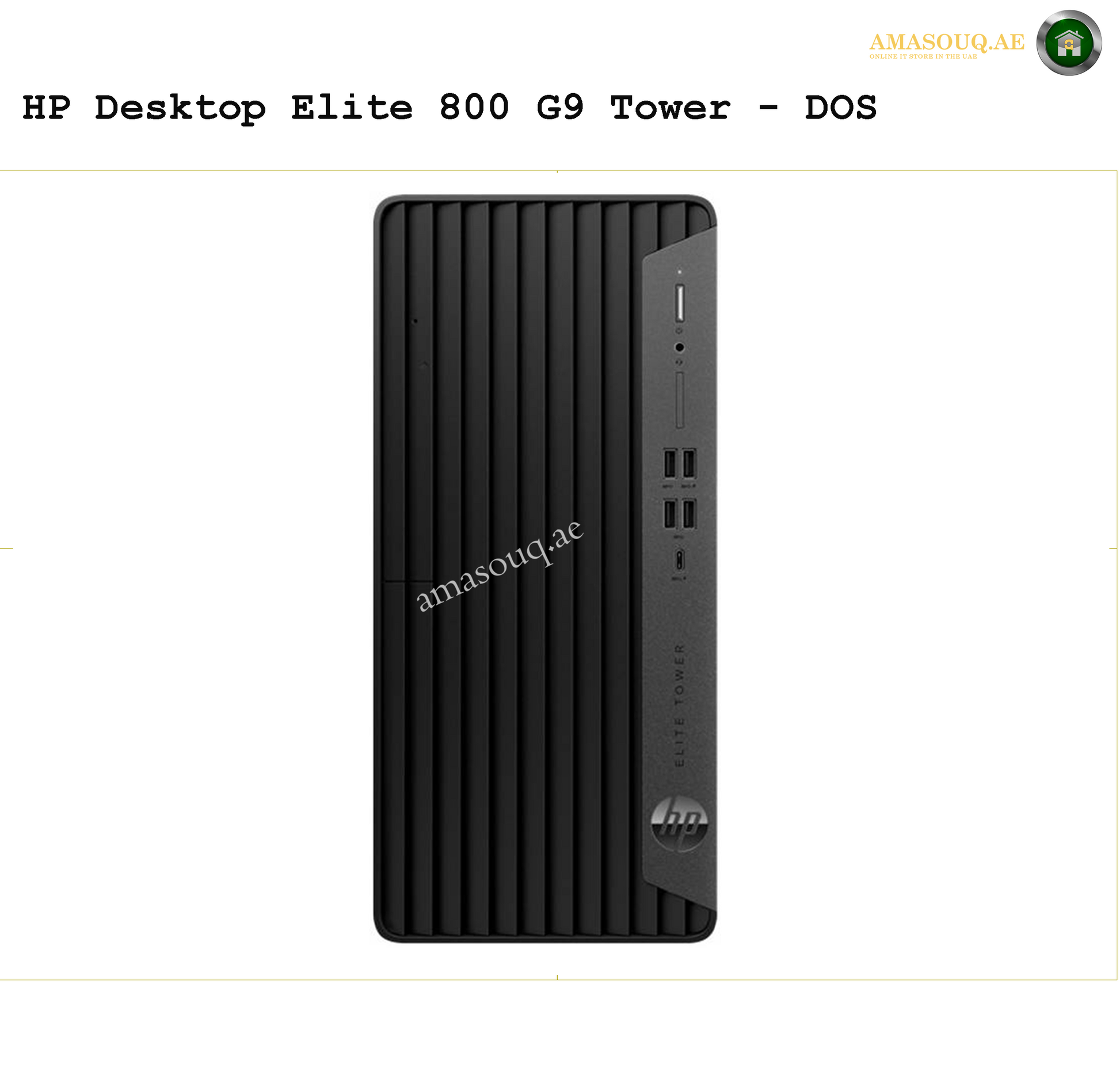 HP Elite 800 G9 Tower Desktop | AMASOUQ.AE FRONT VIEW