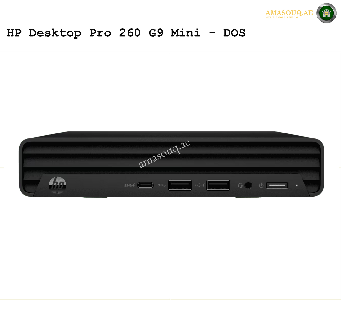 HP Pro 260 G9 Mini Desktop | AMASOUQ.AE FRONT VIEW