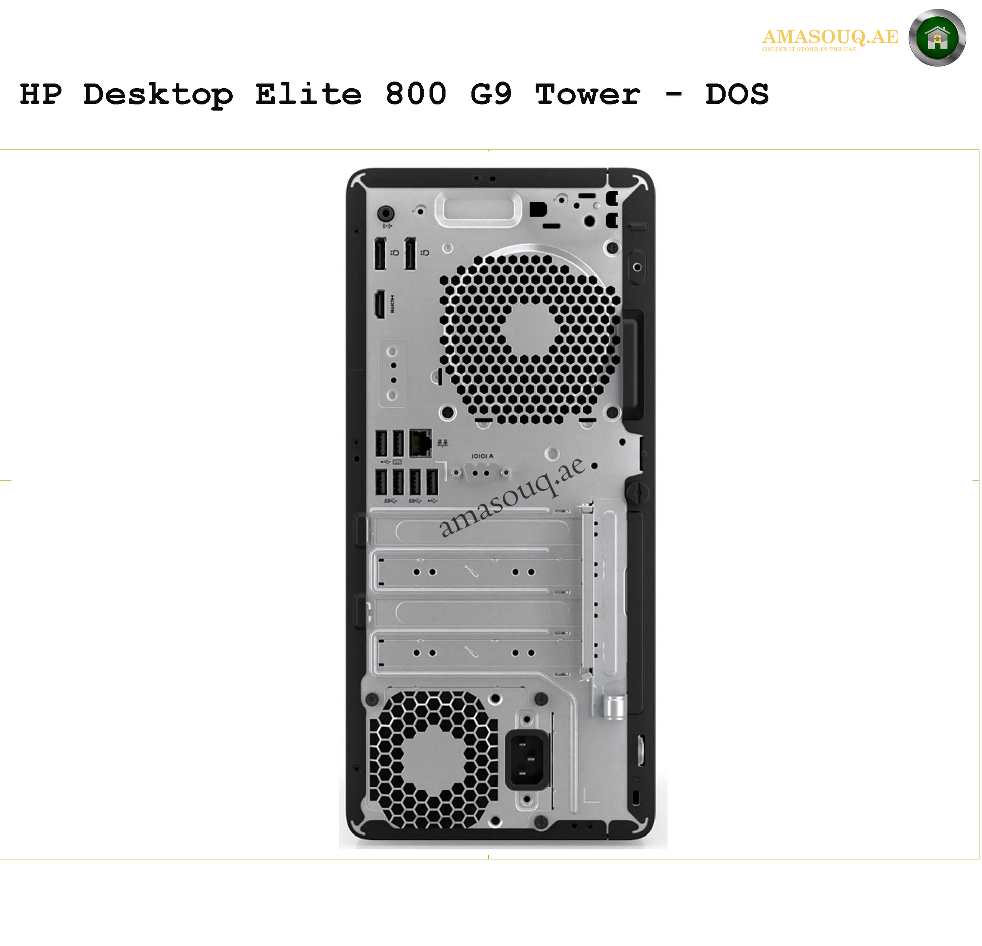 HP Elite 800 G9 Tower Desktop | AMASOUQ.AE BACK VIEW