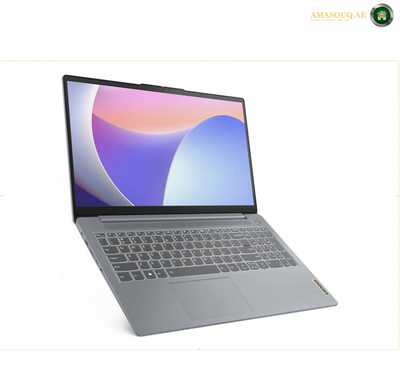 Lenovo IdeaPad Slim 3 15IRU8 Laptop, 15.6" FHD TN Display, Intel Core i3-1315U, 8GB RAM, 256GB SSD, Intel UHD Graphics, English-Arabic Keyboard, No OS, Arctic | 82X700BVPS