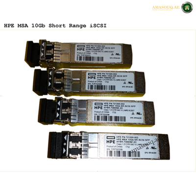 HPE Network Transceiver - MSA 10Gb Short Range iSCSI SFP+ 4-pack Transceiver