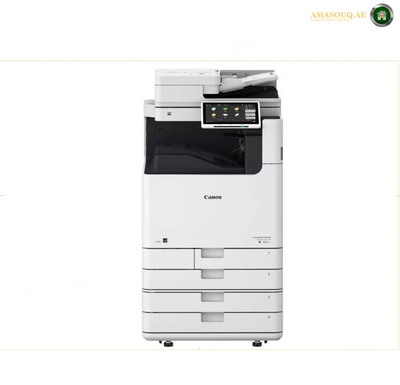 Canon imageRUNNER ADVANCE DX 6855i Multifunction Printer, 10.1" TFT LCD WSVGA Color Flat Panel, 70ppm Print/Copy Speed, 270ipm Scan Speed, 6350 Sheet Max Paper Capacity, White | 6855i
