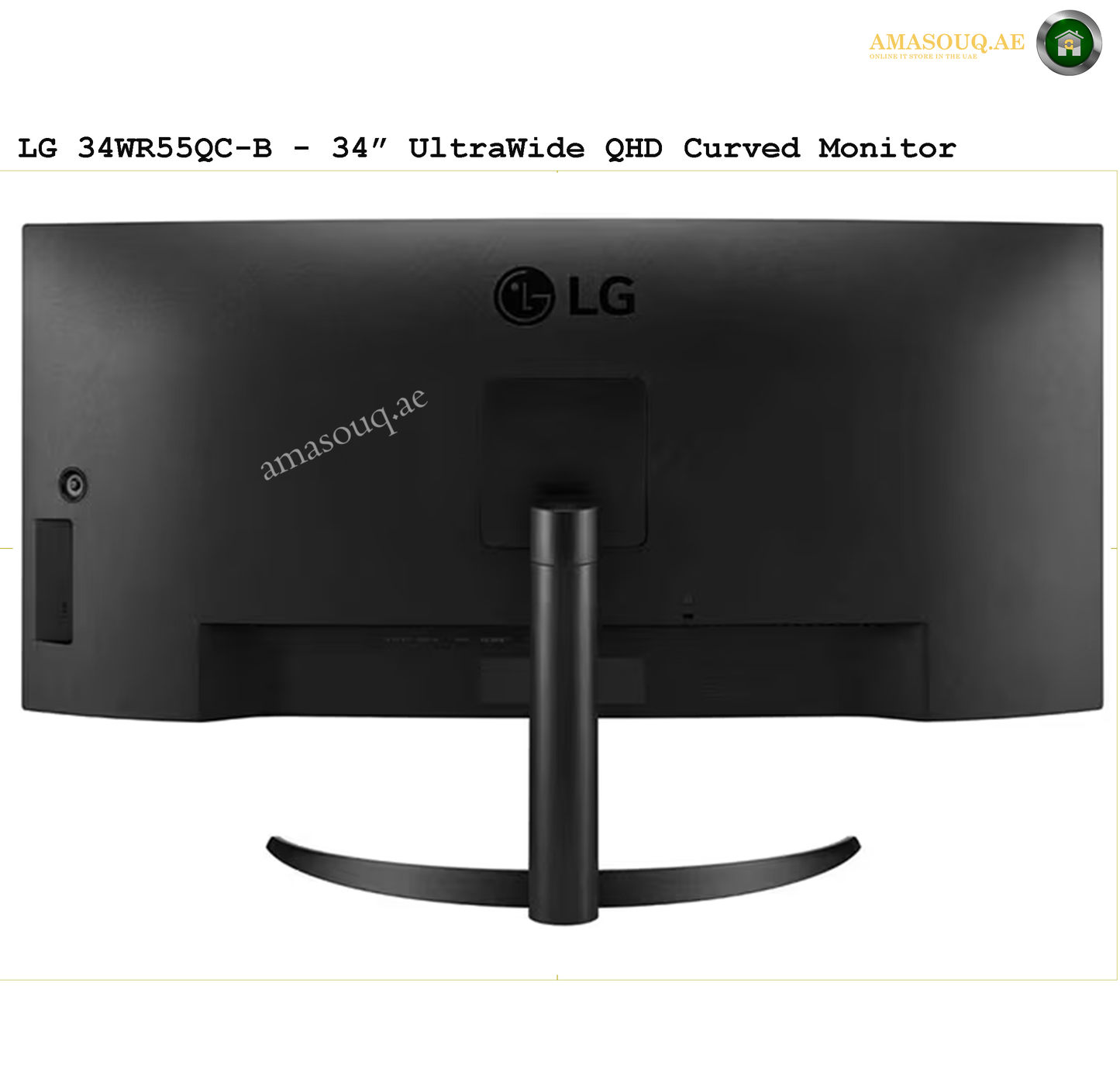 LG QHD UltraWide Curved Monitor  - LG 34WR55QC-B  / 34"
