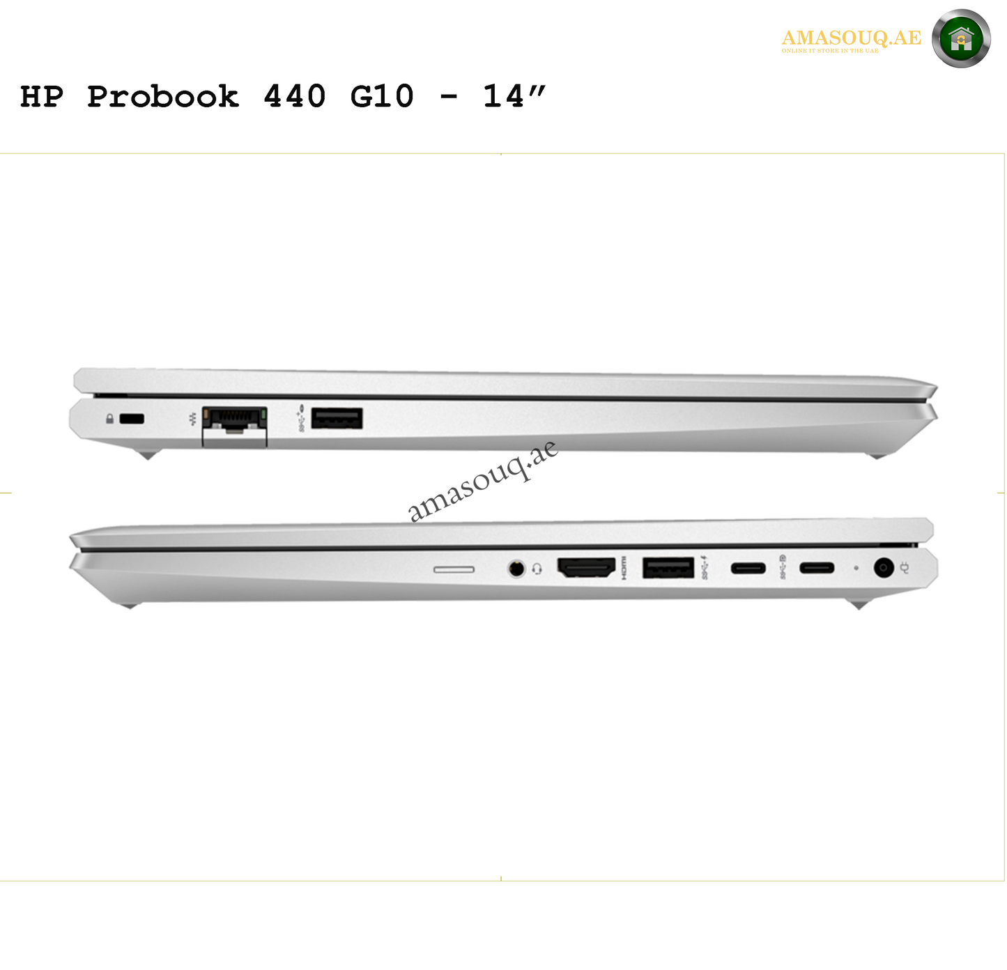 HP ProBook 440 G10 14-Inch Notebook – DOS | amasouq.ae port view