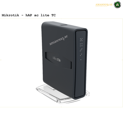 Black Mikrotik router at AMASOUQ.AE side view