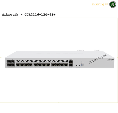 MikroTik CCR2116-12G-4S+ | AMASOUQ.AE FRONT VIEW