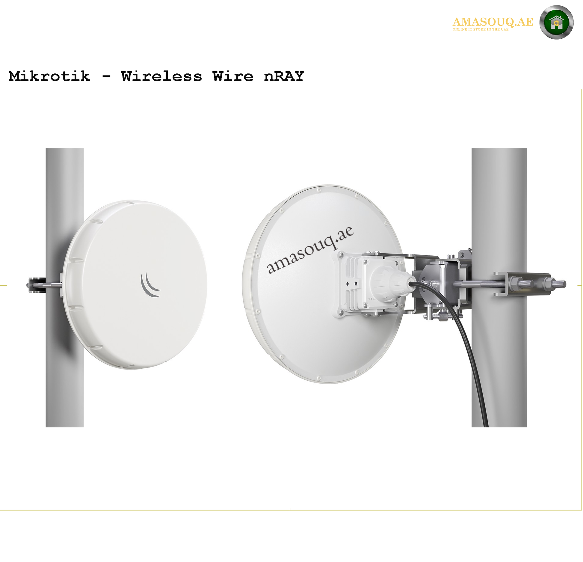 MikroTik nRAYG-60adpair (Wireless Wire nRAY) | AMASOUQ.AE FRONT VIEW 1