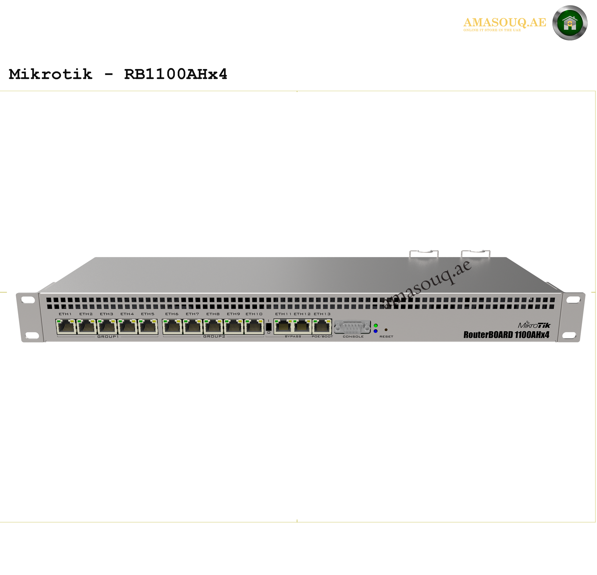 MikroTik RB1100AHx4 | AMASOUQ.AE FRONT VIEW