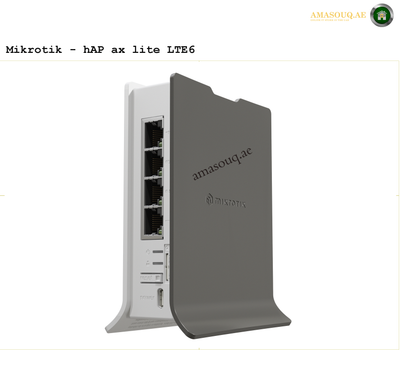 Mikrotik HAP ax lite LTE6 router Side View | AMASOUQ.AE