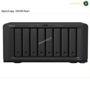 Synology DiskStation DS1823xs+ 8-Bay NAS Enclosure, AMD Ryzen V1780B 4-Core Base, 8GB RAM, 3.5" SATA HDD, 2.5" SATA & M.2 228 NVMe SSD Compatible, 3x RJ-45 LAN Ports, 3x USB-A Ports, Black | DS1823xs+ | Free Warranty 2-3 Years | amasouq.ae
