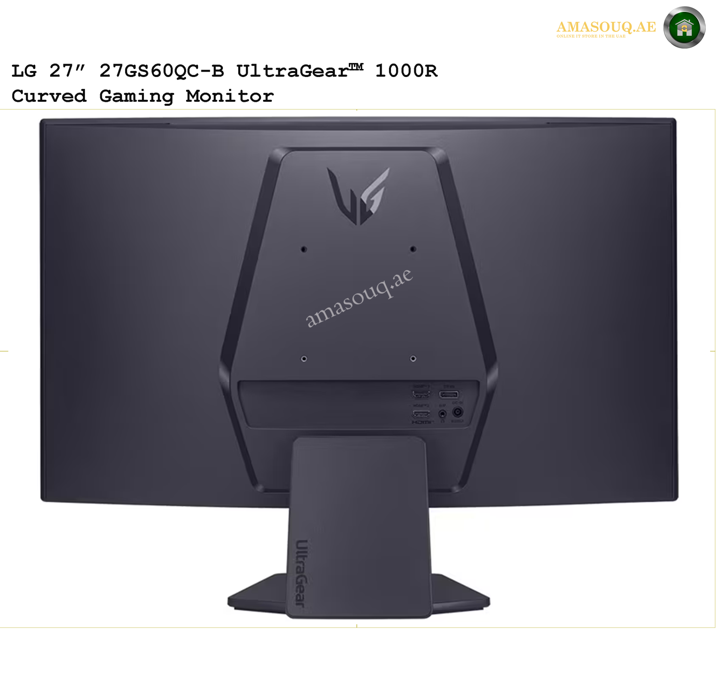 LG QHD Gaming Monitor - LG 27GS60QC-B / 27"