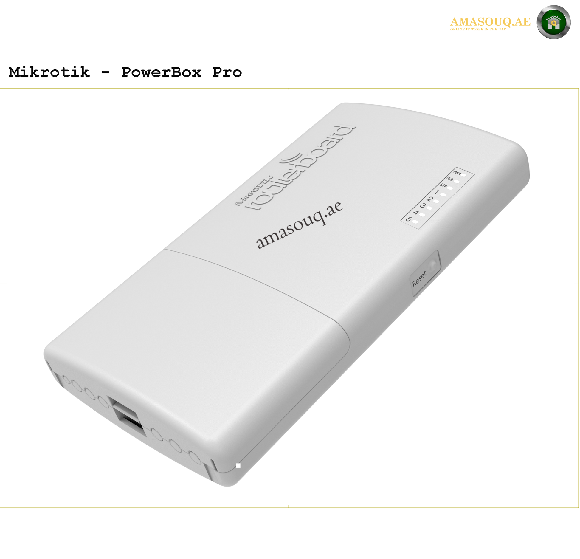 MikroTik RB960PGS-PB (PowerBox Pro) | AMASOUQ.AE  SIDE VIEW