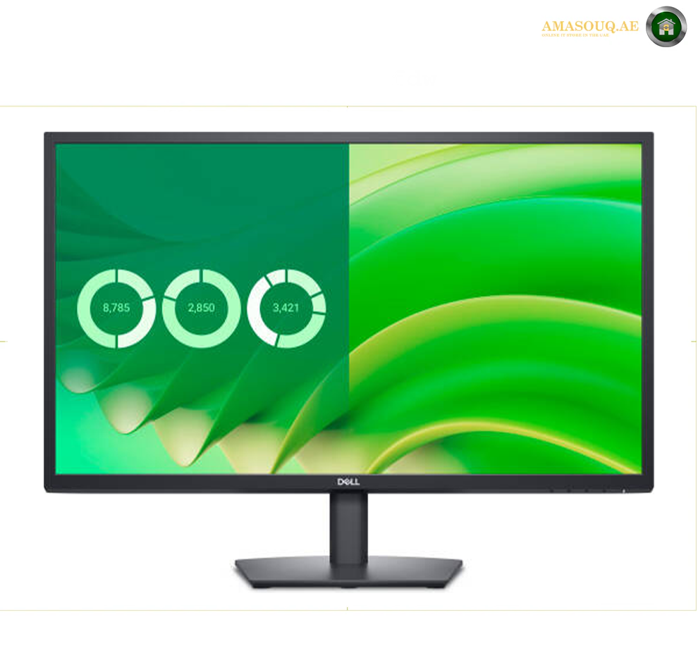 Dell E2725H Monitor, 27" VA Display, Full HD Resolution, 75Hz Refresh Rate, 5ms (GtG) Response Time, 16.7 Million Color Support, Eye Comfort Technology, Cable Lock Slot, Black | E2725H