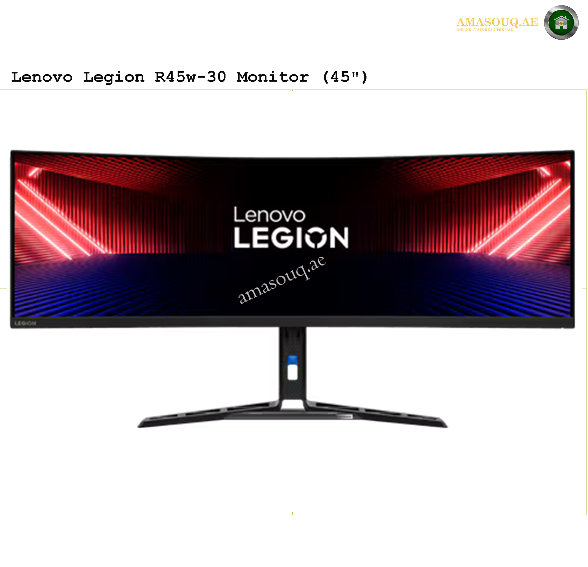Lenovo Legion Curved DualQHD Gaming Monitor - R45w-30 - 44.5" | AMASOUQ.AE 3