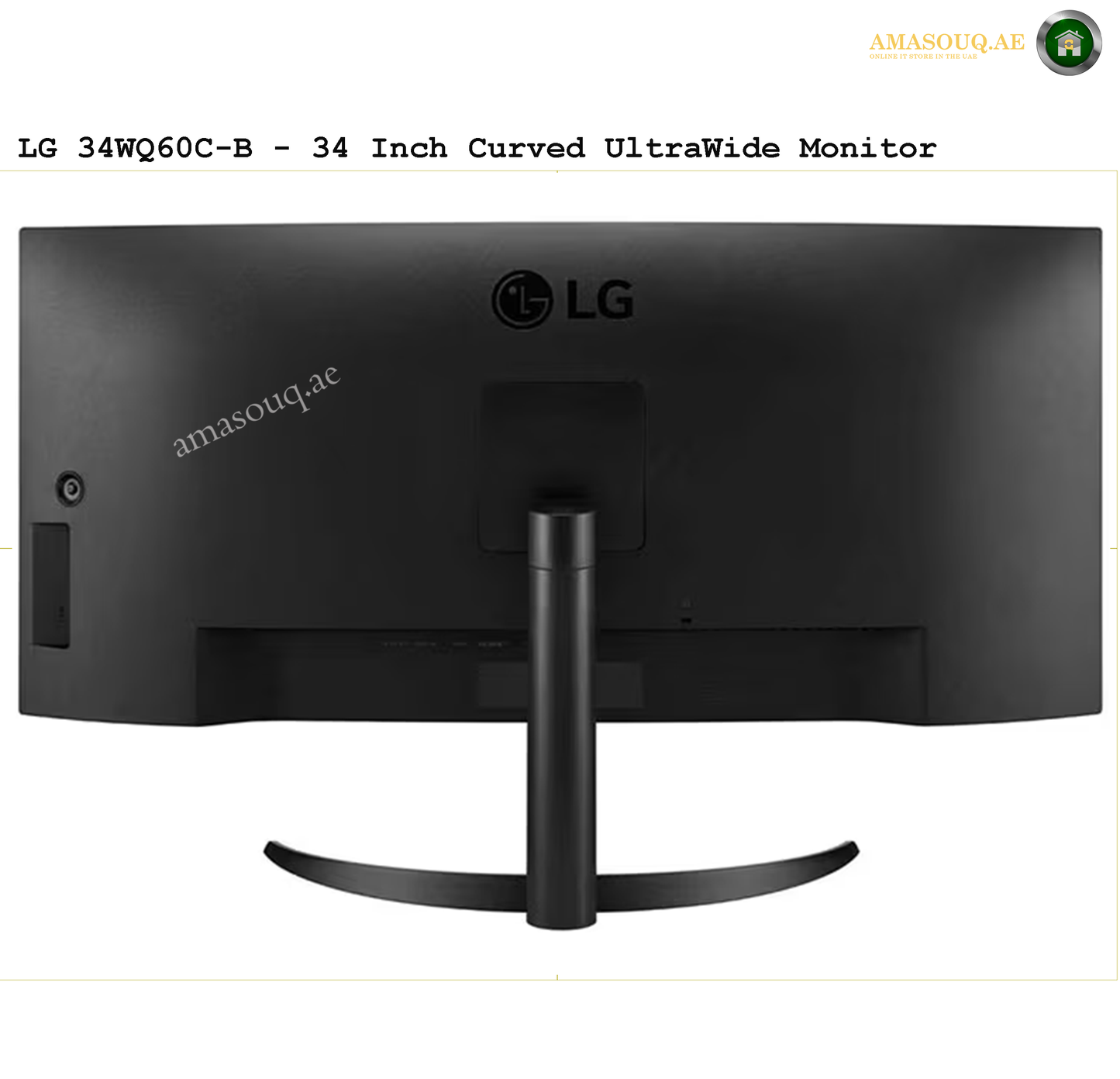LG QHD  UltraWide IPS - LG 34WQ60C-B / 34"