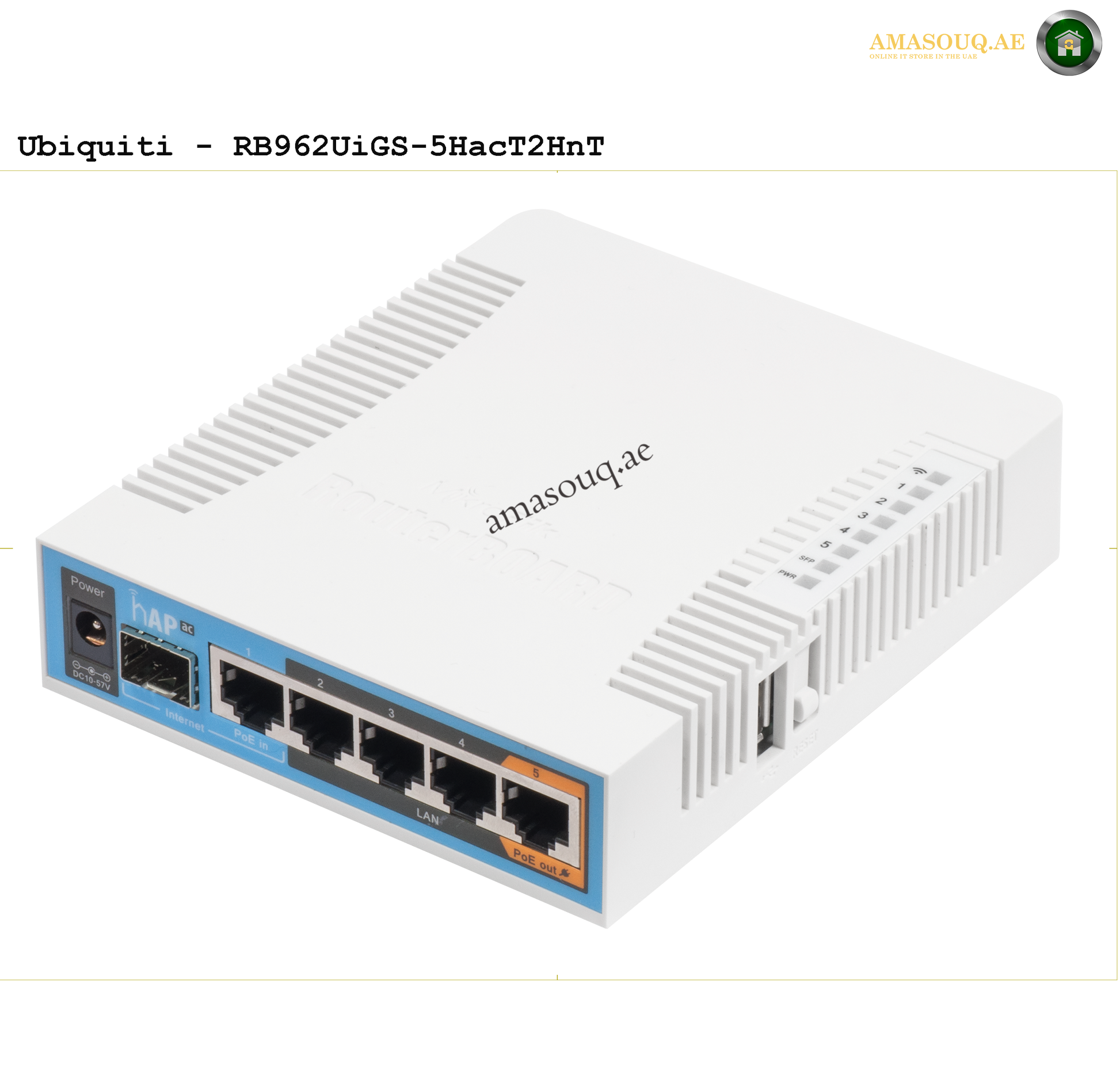 BUY MikroTik RB962UiGS-5HacT2HnT - hAP ac | Gigabit Router | UAE ...