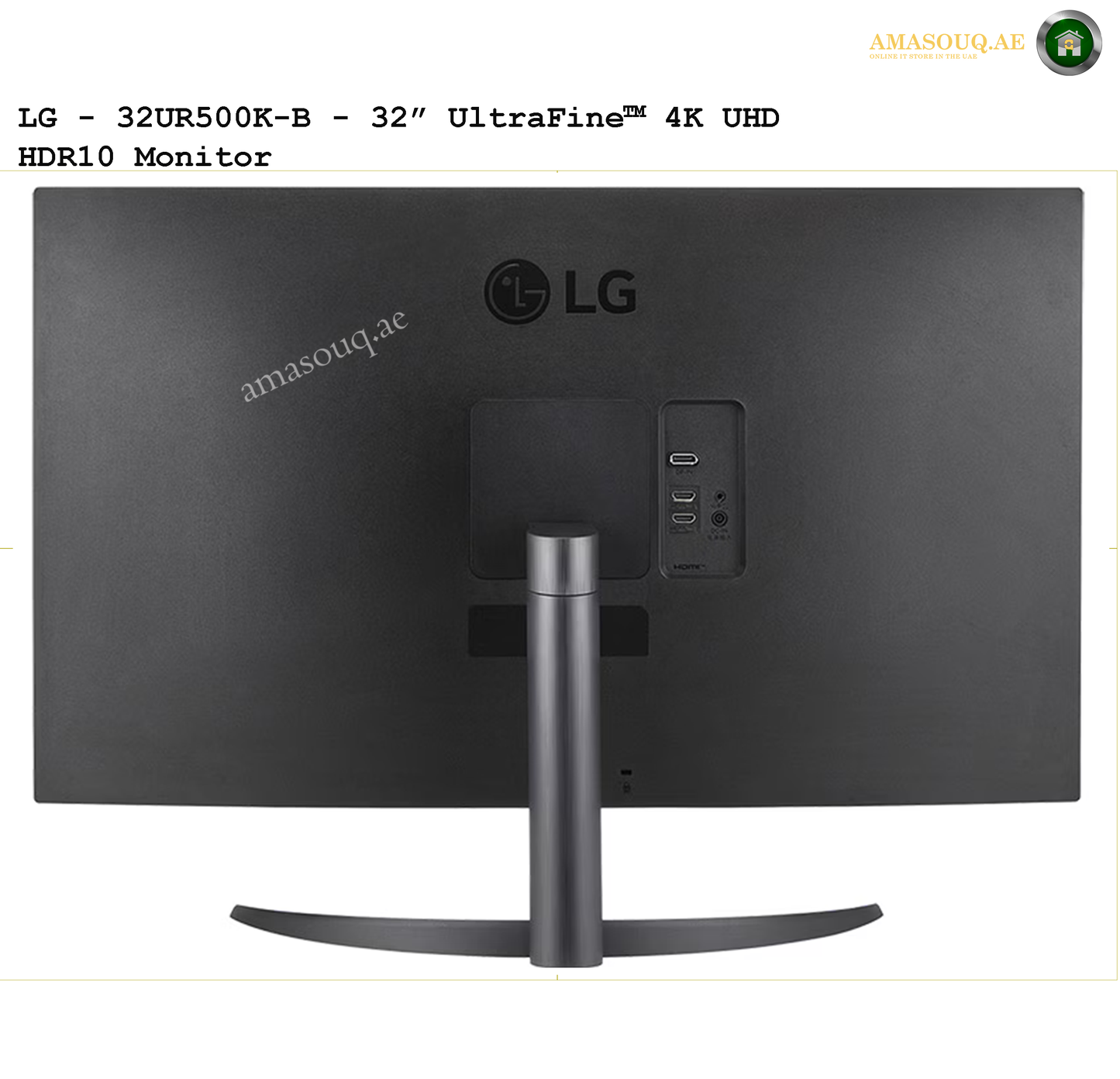 LG 4K UHD VA Panel, Speakers - LG 32UR500K-B  / 32"