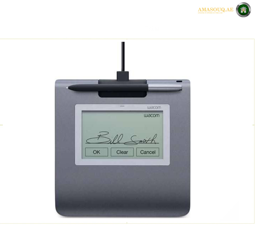 Wacom STU-430 4.5-inch Monochrome LCD Signature Pad with a battery-free pen and Sign Pro PDF Software Free Edition (Standard) | Grey | STU-430