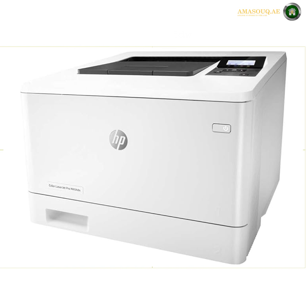 HP Color LaserJet Pro M454dn Printer, Double-Sided Printing & Built-in Ethernet (W1Y44A) White