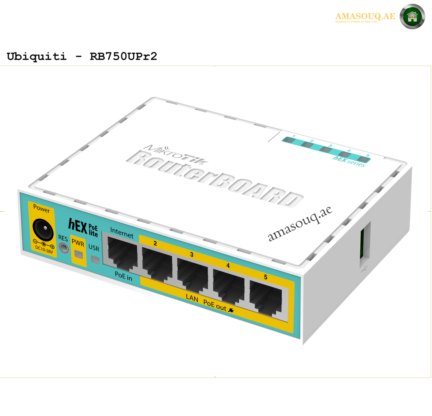 MikroTik - RB750UPr2 - hEX PoE lite | AMASOUQ.AE 1