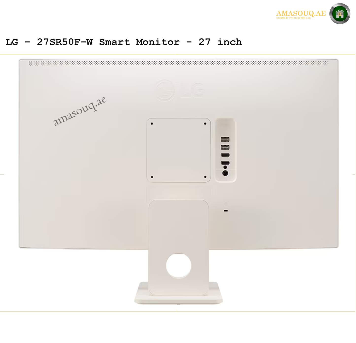 LG FHD Borderless Design IPS Monitor  -  LG 27SR50F-W 27"