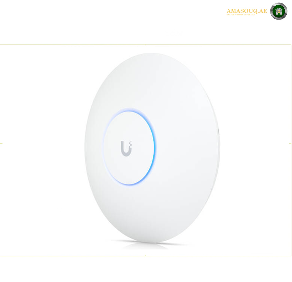 Ubiquiti U6 Enterprise In-Wall AP, WiFi 6E, 10 Spatial Streams, 6 GHz, 4.8 Gbps, 4-Port Switch, White | U6-Enterprise-IW