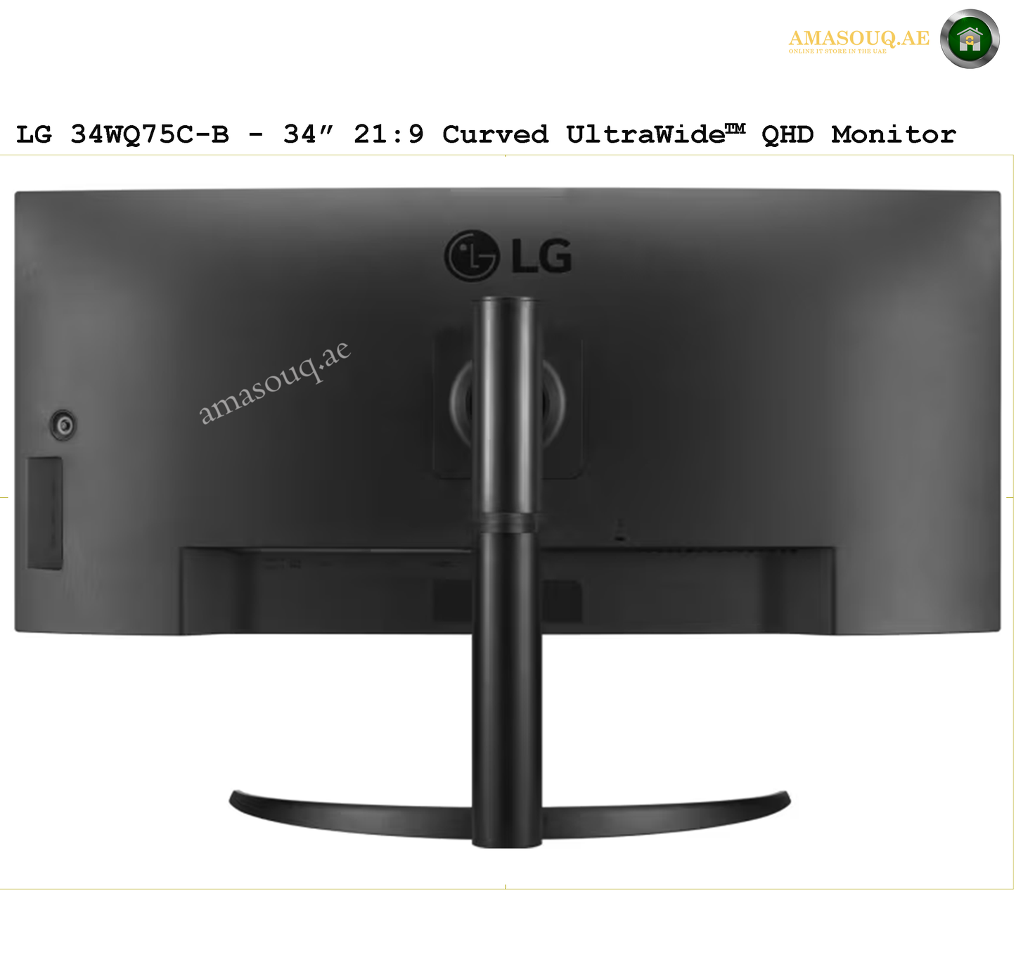 LG QHD UltraWide IPS  - LG 34WQ75C-B / 34"