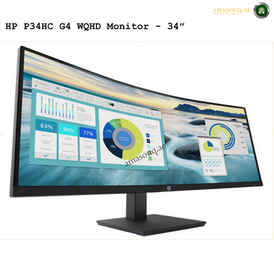HP P34hc G4 - 34" | AMASOUQ.AE SIDE VIEW