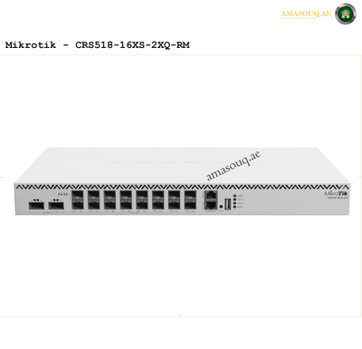 MikroTik CRS518-16XS-2XQ-RM at AMASOUQ.AE FRONT VIEW
