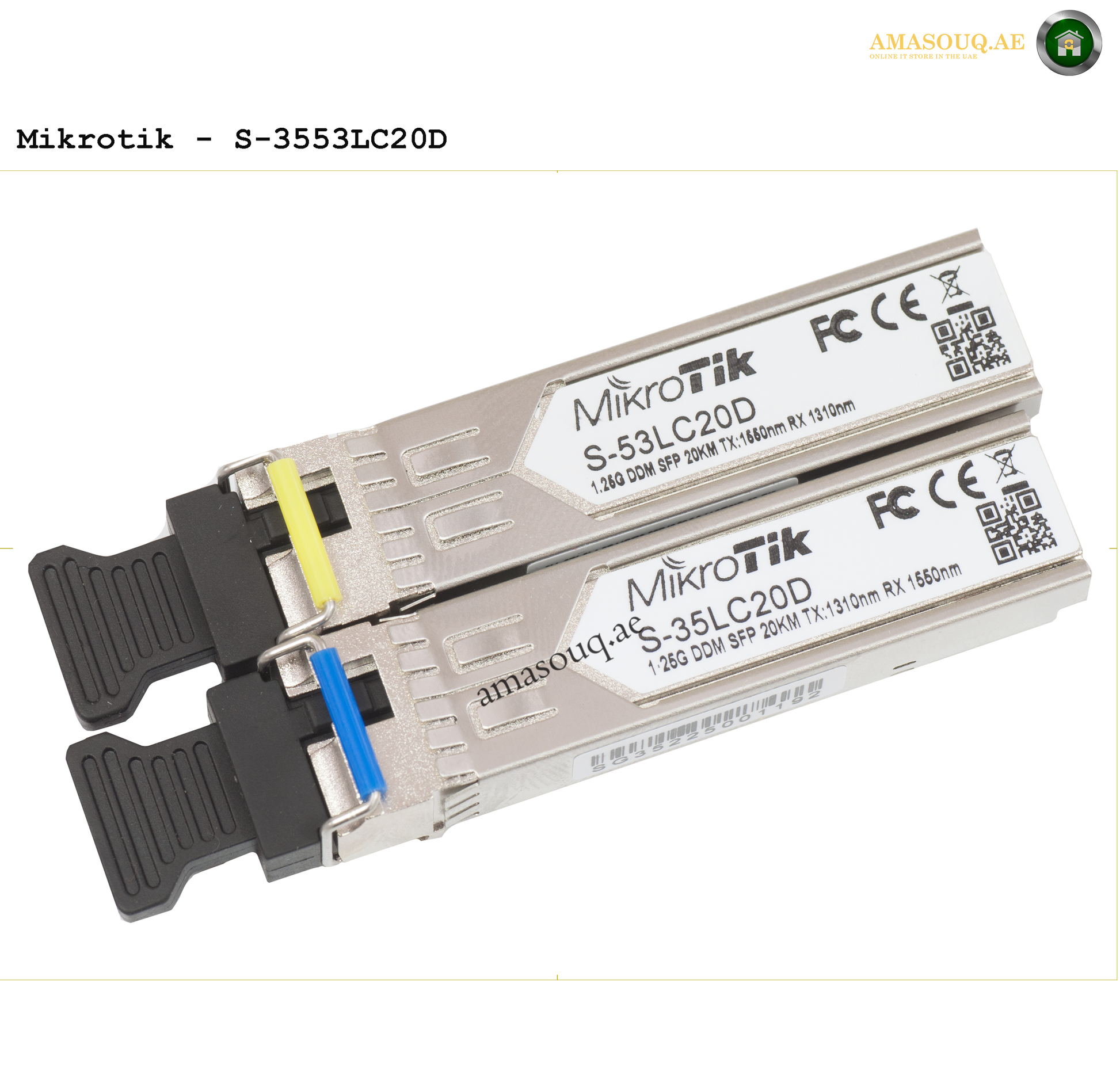 Mikrotik - S-3553LC20D - TRANSCEIVERS | AMASOUQ.AE 