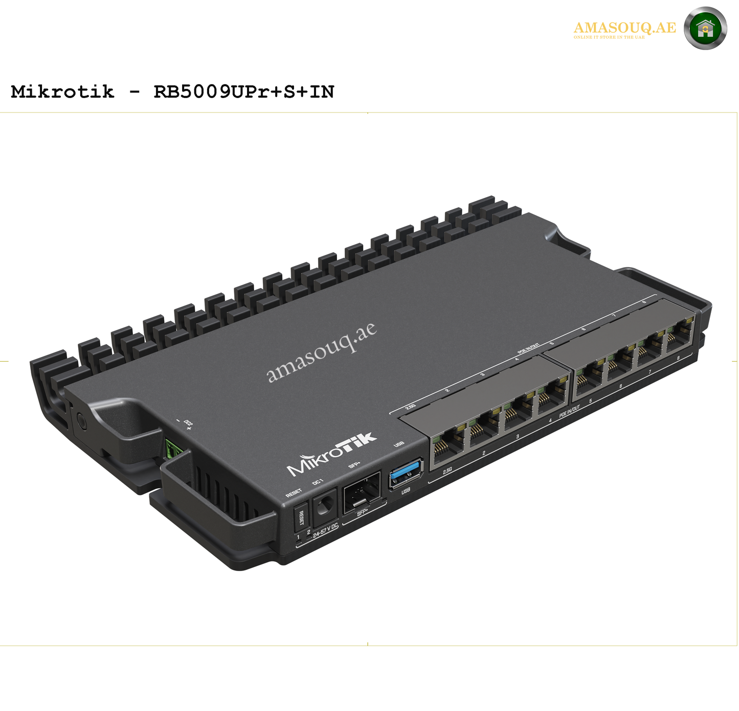 MikroTik RB5009UPr+S+IN | AMASOUQ.AE SIDE VIEW
