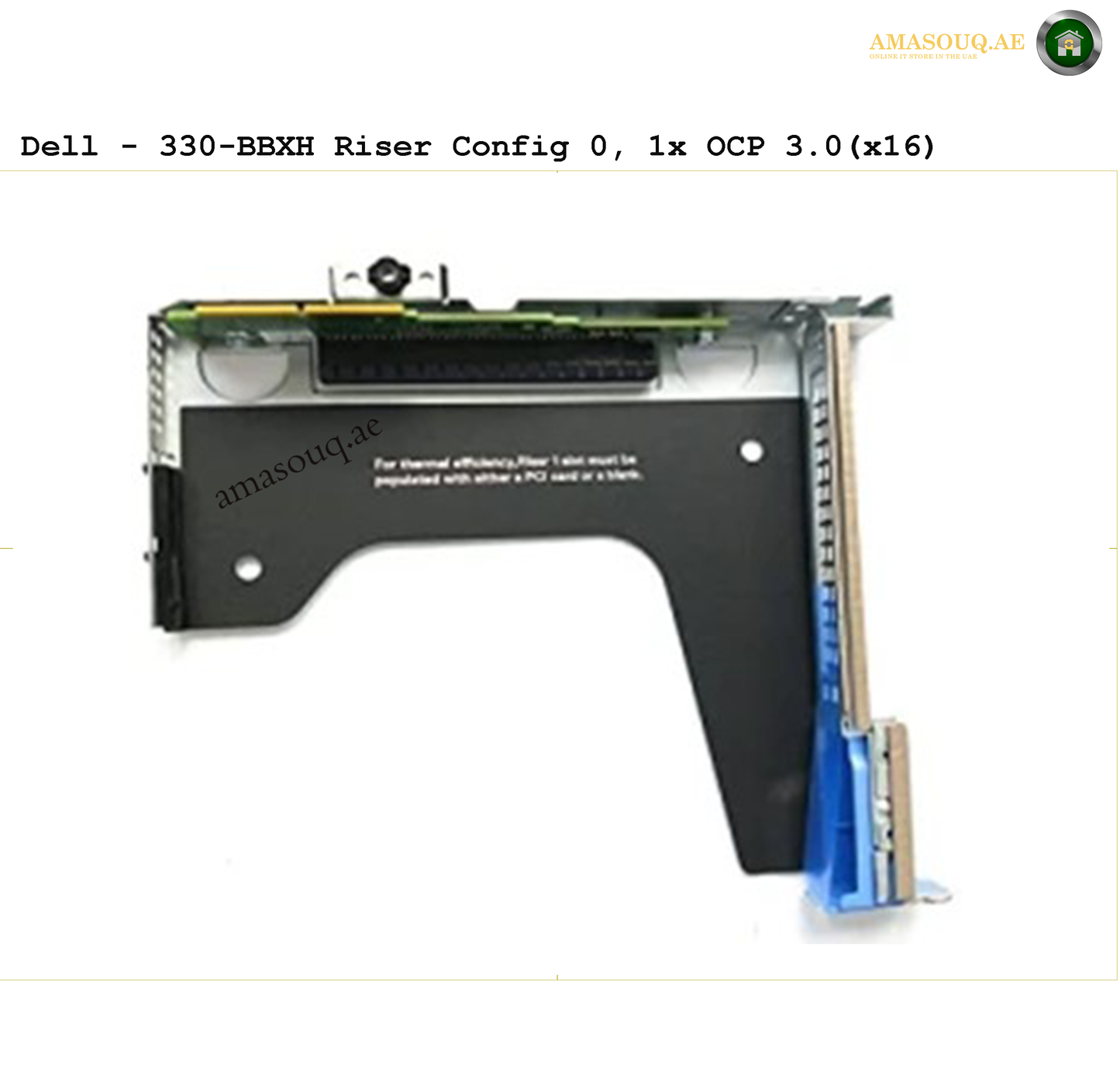 Riser Card Config 0, 1x OCP 3.0(x16)