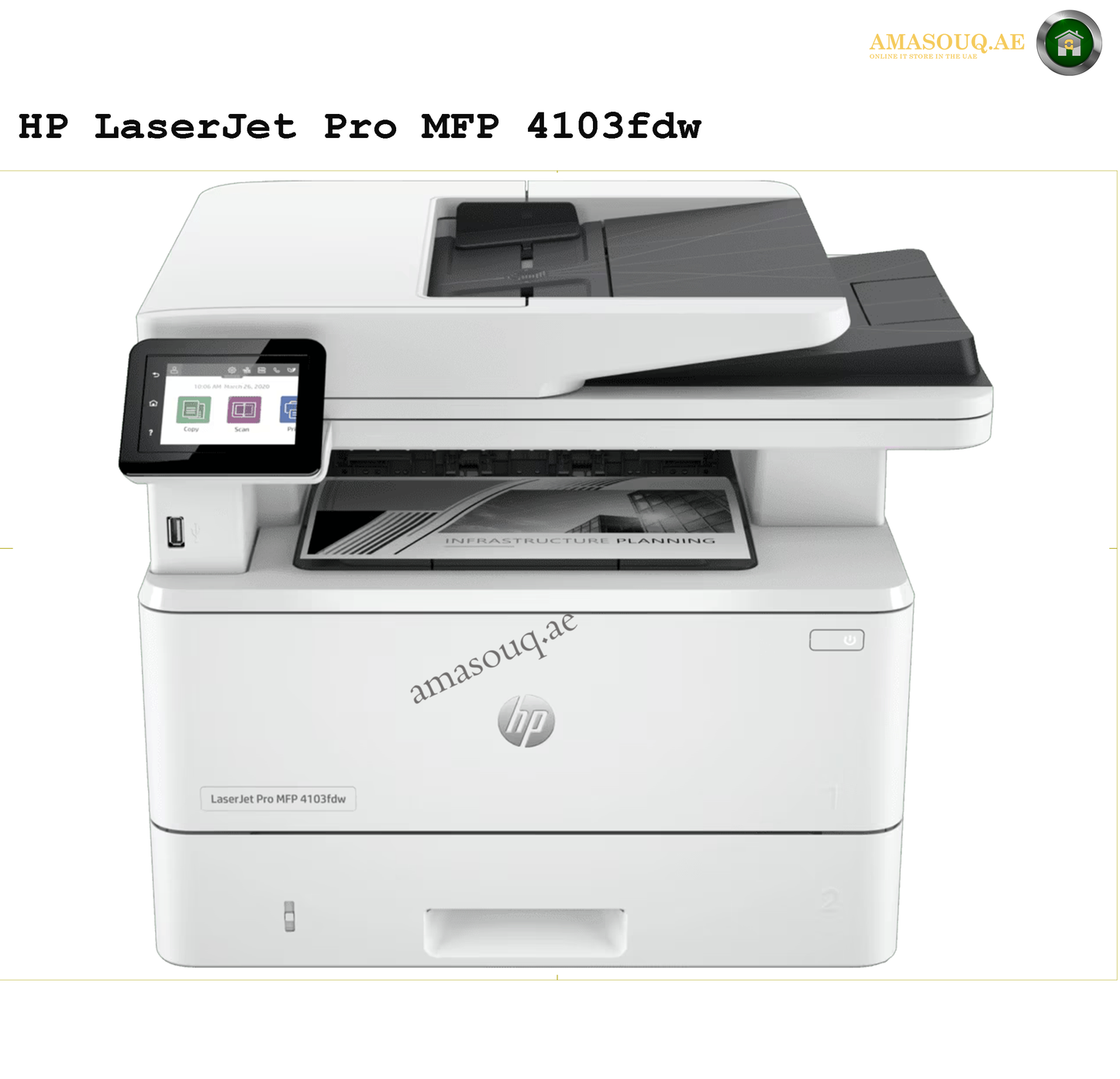HP Pro Mono LaserJet Printer  - 4103fdw
