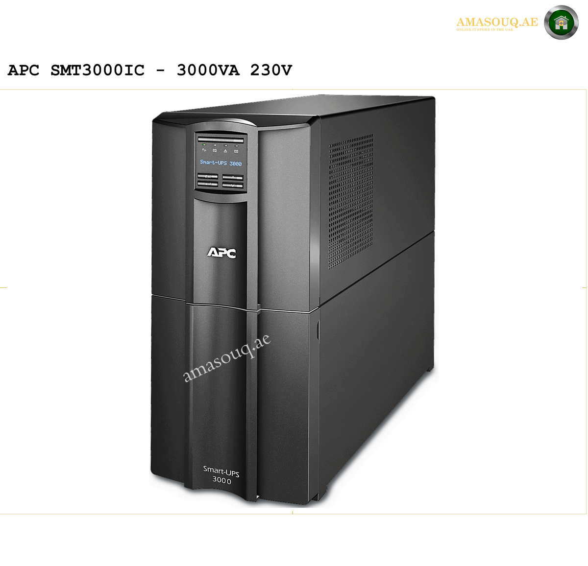 523016 APC Smart-UPS SMT3000IC Tower UPS 3000VA 230V UAE - Buy Online ...