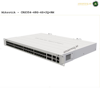 Mikrotik CRS354-48G-4S+2Q+RM network switch at AMASOUQ.AE - SIDE VIEW