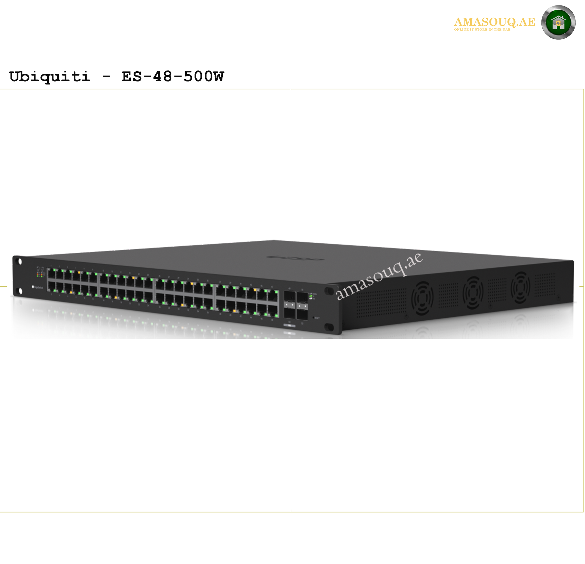 Ubiquiti EdgeSwitch 48 PoE (500W) ES-48-500W | AMASOUQ.AE 3