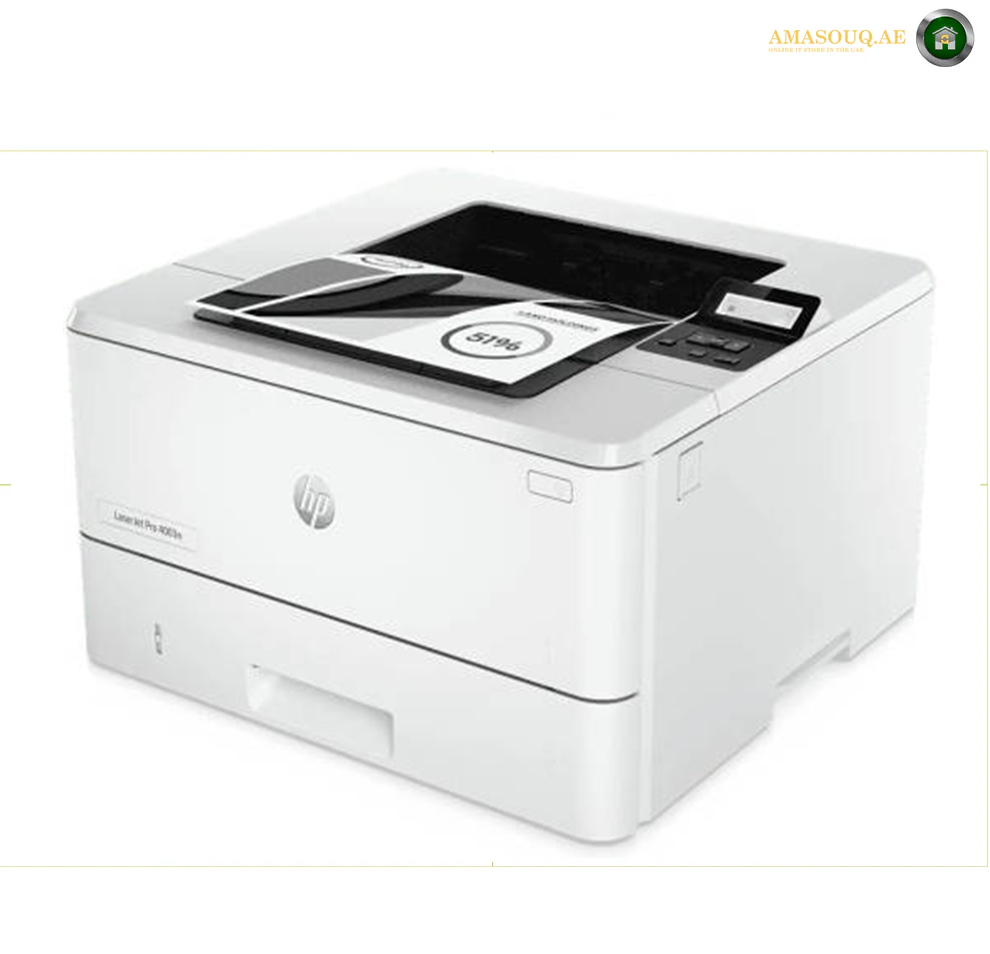 HP LaserJet Pro 4003n A4 Black and White Printer, Prints Up to 42/40 ppm, 1200 x 1200 dpi Resolution, Up to 900 Sheets Input Capacity, LCD Graphic Display, USB 2.0 / Ethernet | 2Z611A